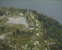 Aerial view of the York Redoubt National Historic Site of Canada; Parks Canada Agency/Agence Parcs Canada