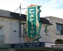 Detail of neon 'Capitol' sign and marquee; Susan Schappert, 2007