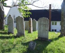 Old Kirk Burying Ground, Trinity United Church, Shelburne, Nova Scotia, 2007.
; Heritage Division, NS Dept. of Tourism, Culture and Heritage, 2007.