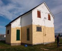 Exterior facade of the old railway station located in Bay Roberts, NL.  Photo taken October 17, 2006, prior to restoration.; HFNL/ Deborah O'Rielly 2007