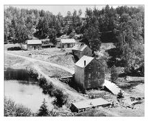French Fort Cove (Anse Mill), vers les années 1890, vue d'une crête en direction est.; Provinical Archives of New Brunswick - Ole Larsen Collection, P6-57