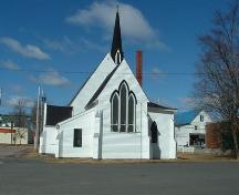 Rear elevation, St. George's Anglican Church, Parrsboro, NS, 2007.; Heritage Division, NS Dept. of Tourism, Culture and Heritage, 2007.