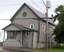 Our Lady of Lourdes Roman Catholic Church (former), front and south side elevations, 2007.; Village of Doaktown