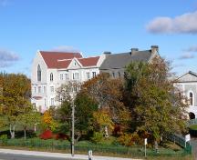 View of St. Bon's College, amongst its other related, ecclesiastical buildings.  Photo taken looking west, October 26, 2007.; Deborah O'Rielly/ HFNL 2007