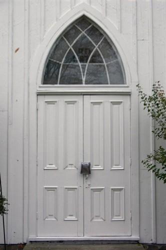 Main door of Mayne Corners Church, ca. 2005