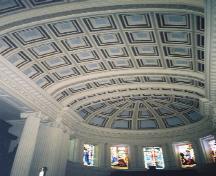 A view of the coffered ceiling in the apse of St. George's Cathedral – 2002; OHT, 2002