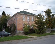 Photo of the front of the Masonic Hall; La Vallée District Planning Commission