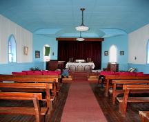 Interior view of Peace Lutheran Church, Chatfield, 2006; Historic Resources Branch, Manitoba Culture, Heritage and Tourism 2006