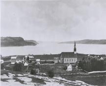 Louis-Prudent Vallée, La Baie des Ha! Ha! et le village de Saint-Alphonse de Bagotville, 1895. PA-143755; Bibliothèque et Archives Canada