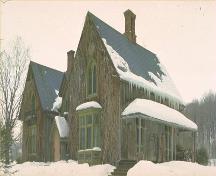 Corner view of Claverleigh National Historic Site of Canada, 1978.; Parks Canada Agency/ Agence Parcs Canada, 1978.