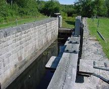 Looking south from Grand Lake, entrance to Lock 5, 2004; Heritage Division, NS Dept. of Tourism, Culture and Heritage
