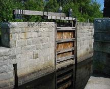 Detail of lock wall and gate of Lock 5, 2004; Heritage Division, NS Dept. of Tourism, Culture and Heritage