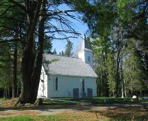 View of the reconstructed church; Province of New Brunswick