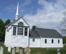 Rear elevation, St. Mary's Anglican Church, Auburn, Nova Scotia, 2007.
; Heritage Division, NS Dept. of Tourism, Culture and Heritage, 2007.