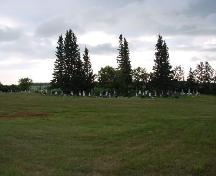 View of cemetery.; Brett Quiring, 2007.