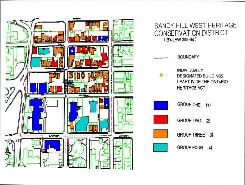 Sandy Hill West Heritage Conservation District Map
