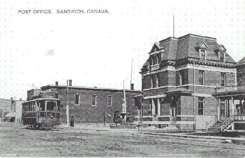 Sandwich Post Office postcard, circa 1910