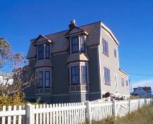 Exterior view of front and side facades, Lockyer/Swyers House Bonavista, NL; 2004 Heritage Foundation of Newfoundland and Labrador