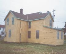 View of side and rear facades of the Somerton Property, Wabana, Bell Island.; HFNL 2004