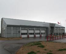 View of the main façade of the fire station; City of Dieppe