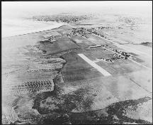 Aerial view of the Léger's Corner airport; Arnold Cormier