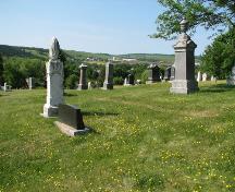 Image of cemetery overlooking the valley; Town of Sussex