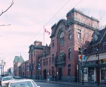 Corner view of the façade of the John Weir Foote Armoury.; Parks Canada Agency/ Agence Parcs Canada.
