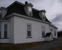 Side elevation, Moses Atkinson House, Stoney Island, NS, 20008.; Department of Tourism, Culture and Heritage, Province of Nova Scotia 2008