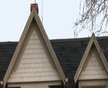 Detail of scalloped shingles; Province of PEI, 2007