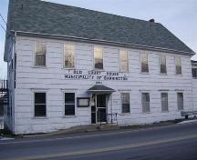 Front elevation of Old Court House, Barrington, NS, 2008.; Department of Tourism, Culture and Heritage, Province of Nova Scotia 2008
