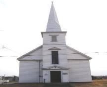 Front elevation of of the Rockville United Baptist Church, Rockville, Yarmouth County, NS, 2008; Heritage Division, NS Dept. of Tourism, Culture and Heritage, 2008