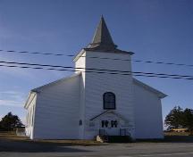 Front elevation, United Baptist Church, Woods Harbour, NS, 2008.; Department of Tourism, Culture and Heritage,Province of Nova Scotia 2008