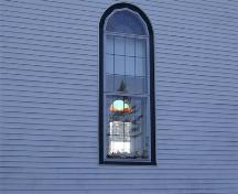 Window detail, United Baptist Church, Woods Harbour, NS, 2008.; Department of Tourism, Culture and Heritage, Province of Nova Scotia 2008