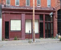 This image provides a view of the storefront of the front façade, 2005.; City of Saint John