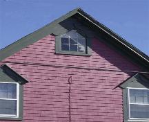 Detail of attic window, May Nickerson House, Lower Woods Harbour, NS, 2008.; Department of Tourism, Culture and Heritage, Province of Nova Scotia 2008