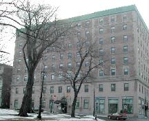 This photograph is a contextual view of the building on King Square South, 2005.; City of Saint John 