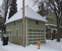 View of the former carriage house at the Sommerville/Petitt House, 2007.; City of Saskatoon, Kathlyn Szalasznyj, 2007