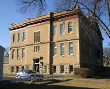 View of east elevation of the Brandon Normal School, Brandon, 2005; Historic Resources Branch, Manitoba Culture, Heritage and Tourism, 2005