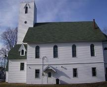 Side elevation, Wesley United Church, Barrington Head, NS, 2008.; Department of Tourism, Culture and Heritage, Province of Nova Scotia 2008