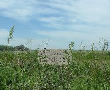 Headstone in small St. Matthew's Anglican Church - Winnetka Cemetery, 2004.; Government of Saskatchewan, Lisa Dale-Burnett, 2004.