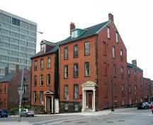 This image shows 1 and 5 Chipman Hill in the foreground and 9 Chipman Hill in the background.; Province of New Brunswick