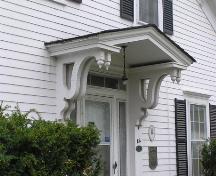 C.B. Archibald House, front door detail, 2004; Heritage Division, NS Dept. of Tourism, Culture and Heritage, 2004