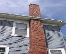 McCurdy House, chimney and wall detail, 2004; Heritage Division, NS Dept. of Tourism, Heritage and Culture, 2004
