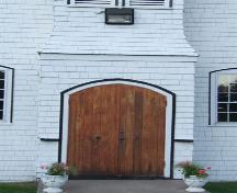 Front entrance, William Black Memorial United Church, Glen Margaret, Nova Scotia, 2007.
; Heritage Division, NS Dept. of Tourism, Culture and Heritage, 2007