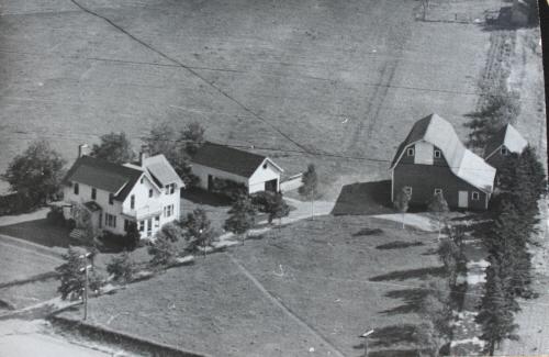 Archive image showing aerial view of property