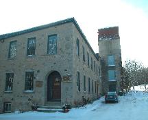 Two-Storey stone mill building and three-storey water tower.; Sally Drummond, Town of Caledon