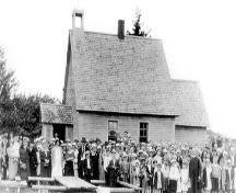Image historique de la chapelle située sur le site.; Province of New Brunswick