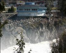 Interpretation centre located at the edge of the falls in Grand Falls; Town of Grand Falls - Ville de Grand-Sault