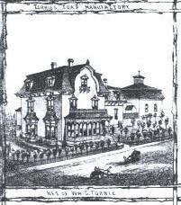 Maison Torrie - dessin sur panneau - Carte de 1881