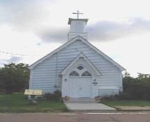 Main entrance to St. John the Evangelist Anglican Church, 2004.; Village of Rexton